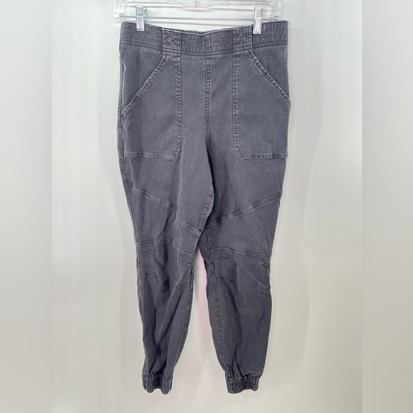 Spanx Gray Stretch Twill Cargo Jogger Ankle Pants #20319R Size L Large - Picture 4 of 11